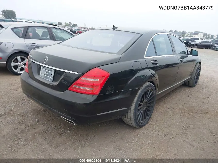 2010 Mercedes-Benz S 550 VIN: WDDNG7BB1AA343779 Lot: 40622604