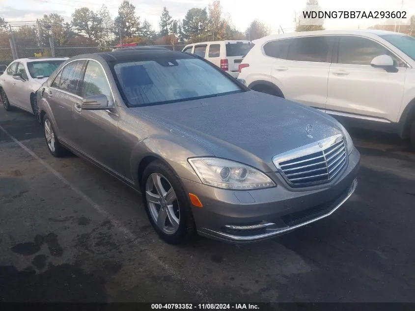 WDDNG7BB7AA293602 2010 Mercedes-Benz S 550