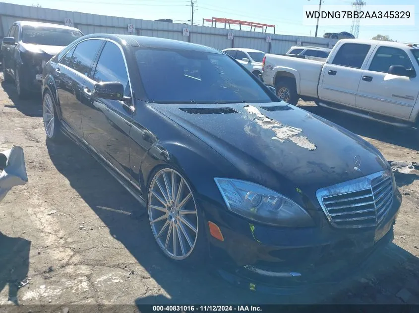 2010 Mercedes-Benz S 550 VIN: WDDNG7BB2AA345329 Lot: 40831016