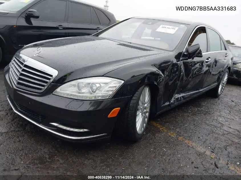 2010 Mercedes-Benz S 550 VIN: WDDNG7BB5AA331683 Lot: 40838299