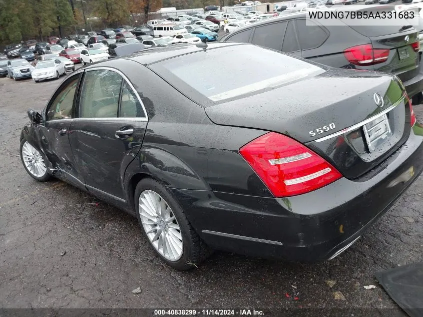 2010 Mercedes-Benz S 550 VIN: WDDNG7BB5AA331683 Lot: 40838299