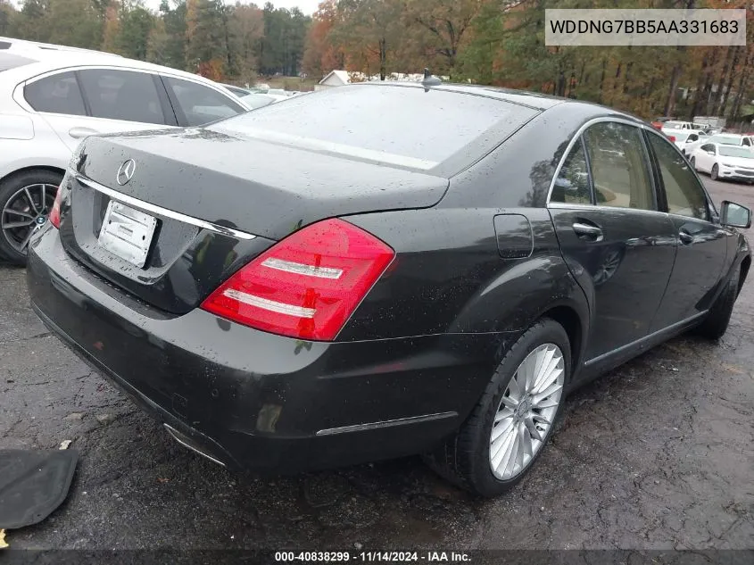 2010 Mercedes-Benz S 550 VIN: WDDNG7BB5AA331683 Lot: 40838299