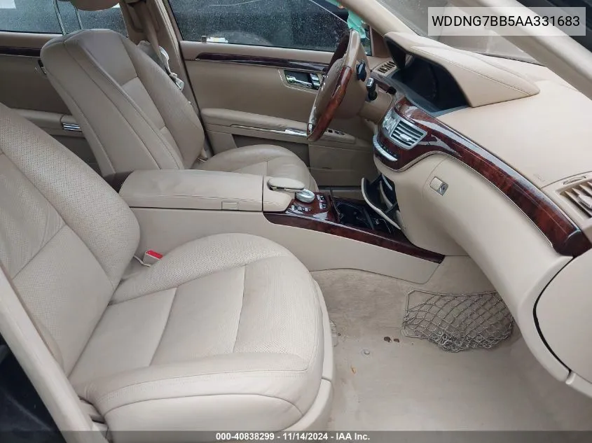 2010 Mercedes-Benz S 550 VIN: WDDNG7BB5AA331683 Lot: 40838299