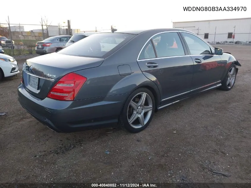 2010 Mercedes-Benz S 550 4Matic VIN: WDDNG8GB3AA334970 Lot: 40840852