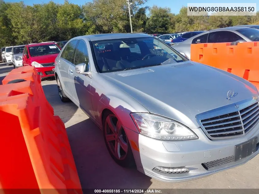 2010 Mercedes-Benz S 550 4Matic VIN: WDDNG8GB8AA358150 Lot: 40855185