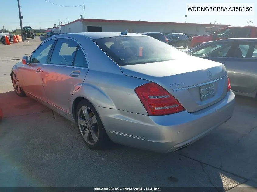 2010 Mercedes-Benz S 550 4Matic VIN: WDDNG8GB8AA358150 Lot: 40855185