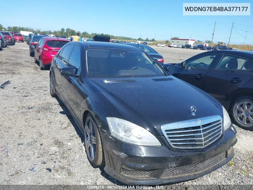 2011 Mercedes-Benz S-Class VIN: WDDNG7EB4BA377177 Lot: 12089215