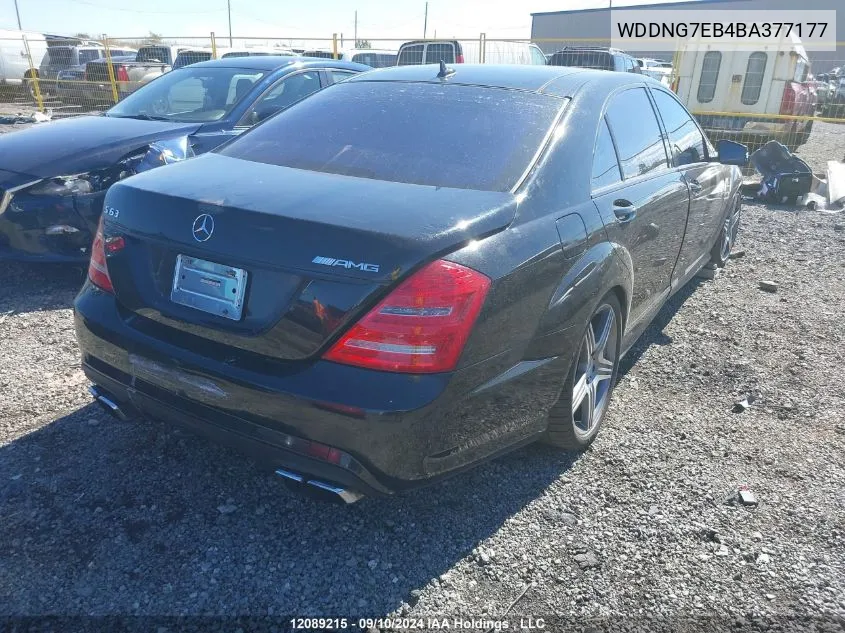 2011 Mercedes-Benz S-Class VIN: WDDNG7EB4BA377177 Lot: 12089215