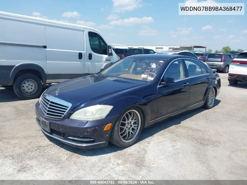 2011 Mercedes-Benz S 550 VIN: WDDNG7BB9BA368477 Lot: 40043752