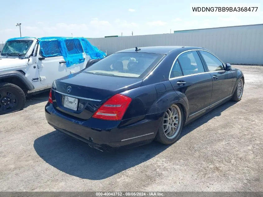 2011 Mercedes-Benz S 550 VIN: WDDNG7BB9BA368477 Lot: 40043752