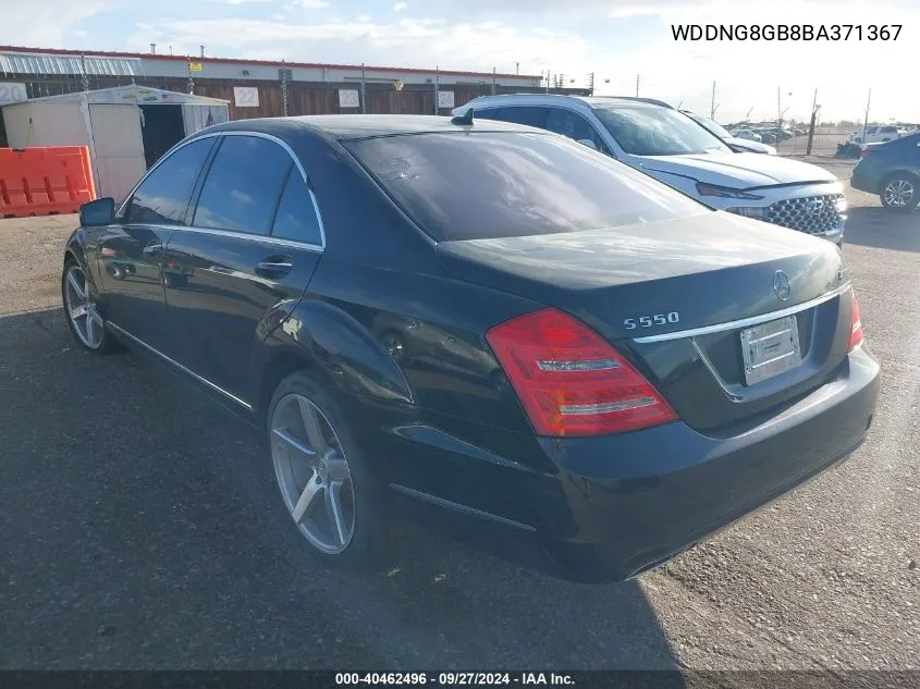 2011 Mercedes-Benz S 550 4Matic VIN: WDDNG8GB8BA371367 Lot: 40462496