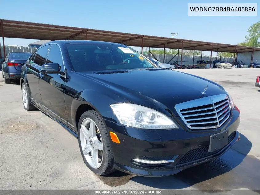 2011 Mercedes-Benz S 550 VIN: WDDNG7BB4BA405886 Lot: 40497652