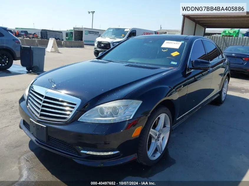 2011 Mercedes-Benz S 550 VIN: WDDNG7BB4BA405886 Lot: 40497652