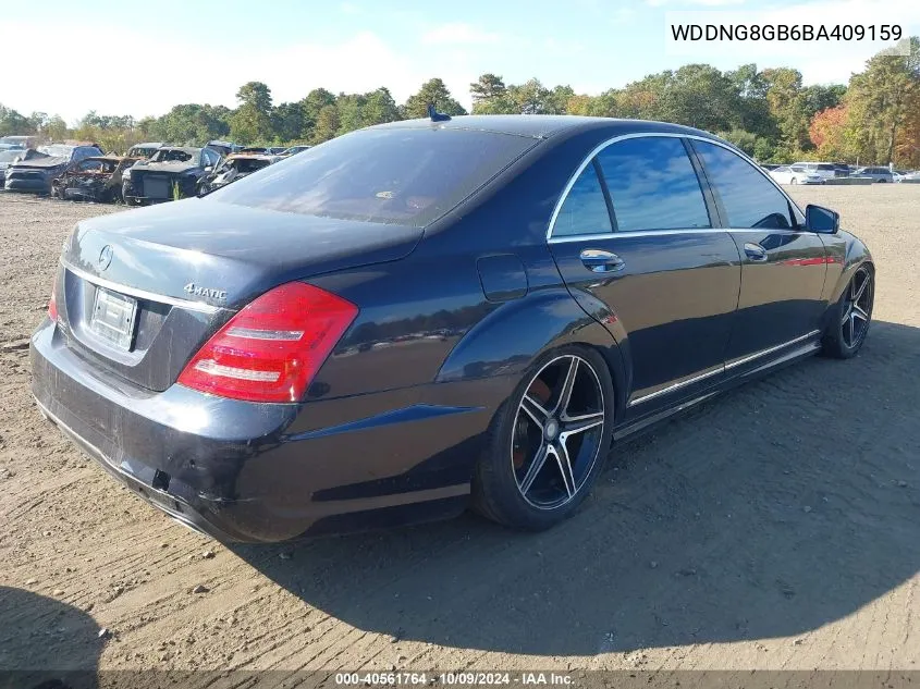 2011 Mercedes-Benz S 550 4Matic VIN: WDDNG8GB6BA409159 Lot: 40561764