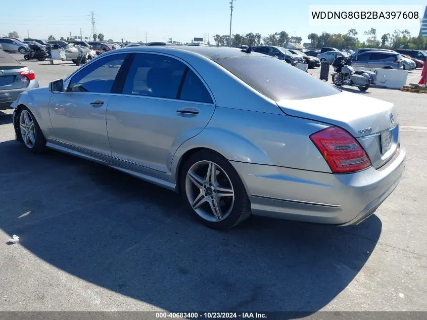 2011 Mercedes-Benz S 550 4Matic VIN: WDDNG8GB2BA397608 Lot: 40683400