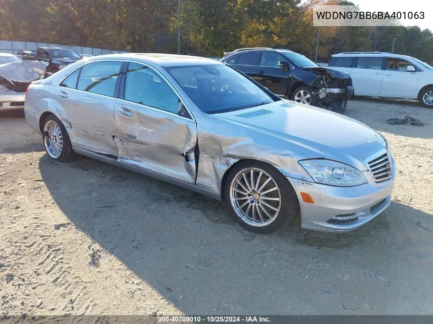 2011 Mercedes-Benz S 550 VIN: WDDNG7BB6BA401063 Lot: 40709010