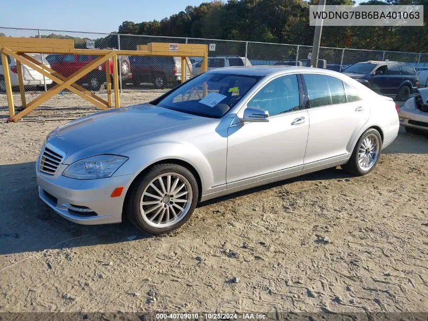 2011 Mercedes-Benz S 550 VIN: WDDNG7BB6BA401063 Lot: 40709010