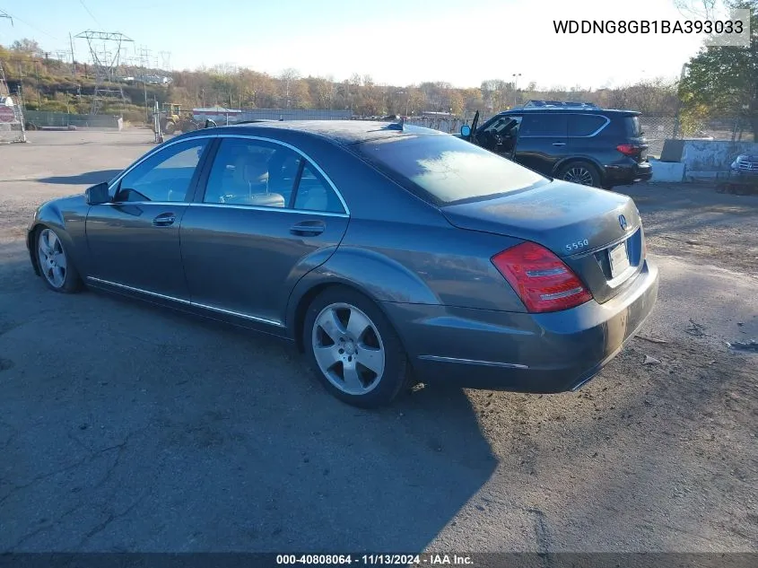 2011 Mercedes-Benz S 550 4Matic VIN: WDDNG8GB1BA393033 Lot: 40808064