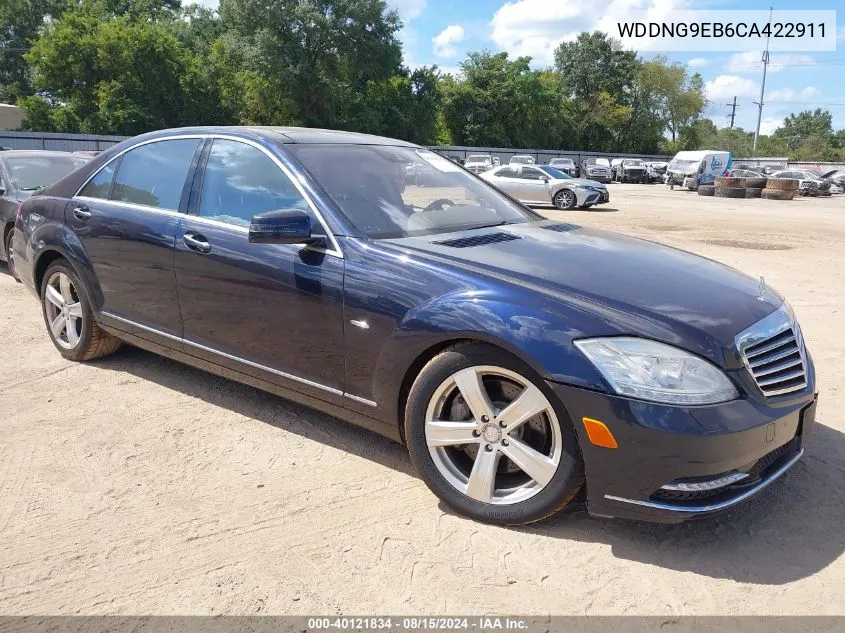 2012 Mercedes-Benz S 550 4Matic VIN: WDDNG9EB6CA422911 Lot: 40121834