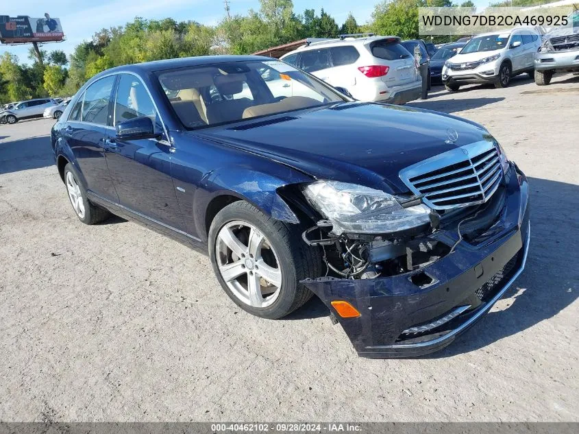 2012 Mercedes-Benz S 550 VIN: WDDNG7DB2CA469925 Lot: 40462102