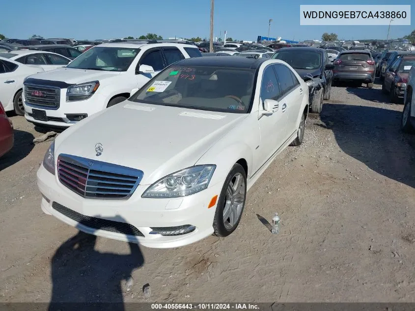 2012 Mercedes-Benz S 550 4Matic VIN: WDDNG9EB7CA438860 Lot: 40556443