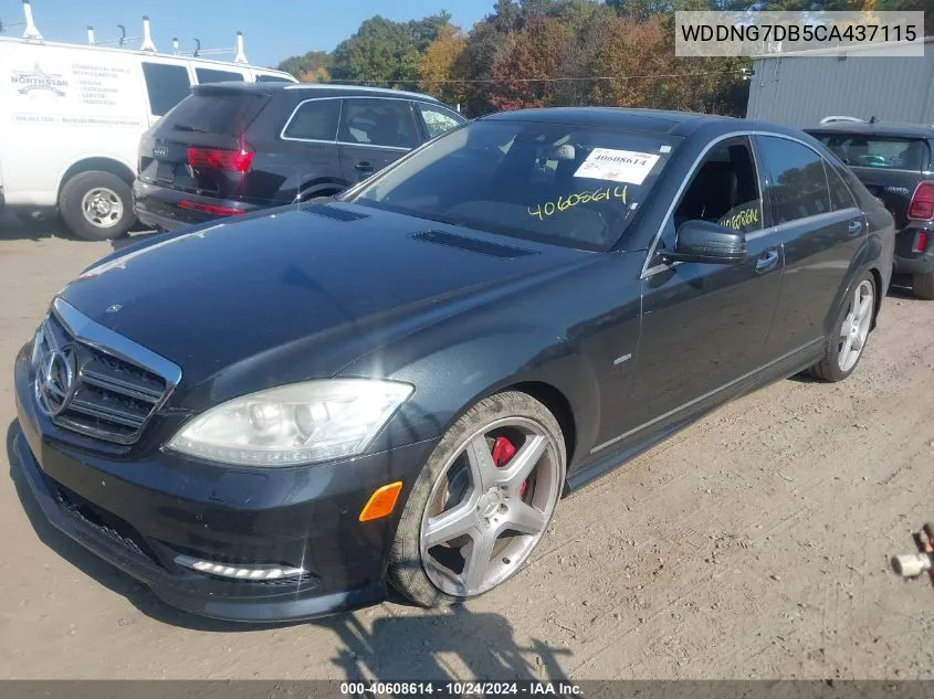 2012 Mercedes-Benz S 550 VIN: WDDNG7DB5CA437115 Lot: 40608614