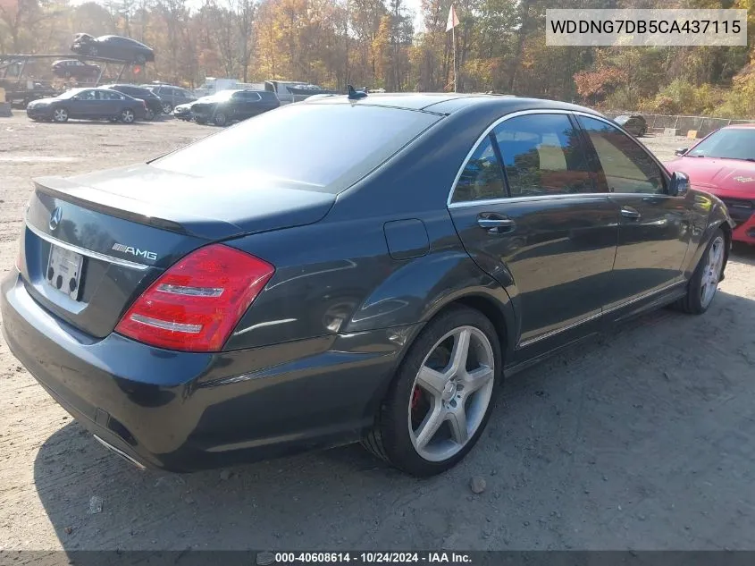 2012 Mercedes-Benz S 550 VIN: WDDNG7DB5CA437115 Lot: 40608614