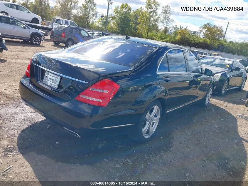 2012 Mercedes-Benz S 550 VIN: WDDNG7DB7CA439884 Lot: 40614385