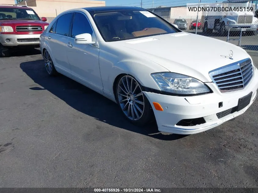 2012 Mercedes-Benz S 550 VIN: WDDNG7DB0CA465159 Lot: 40755926