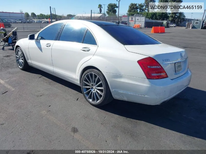 2012 Mercedes-Benz S 550 VIN: WDDNG7DB0CA465159 Lot: 40755926