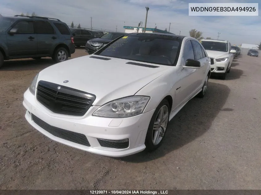 2013 Mercedes-Benz S550 VIN: WDDNG9EB3DA494926 Lot: 12120071