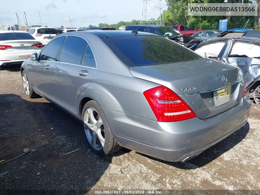 2013 Mercedes-Benz S 550 4Matic VIN: WDDNG9EB8DA513566 Lot: 39537551