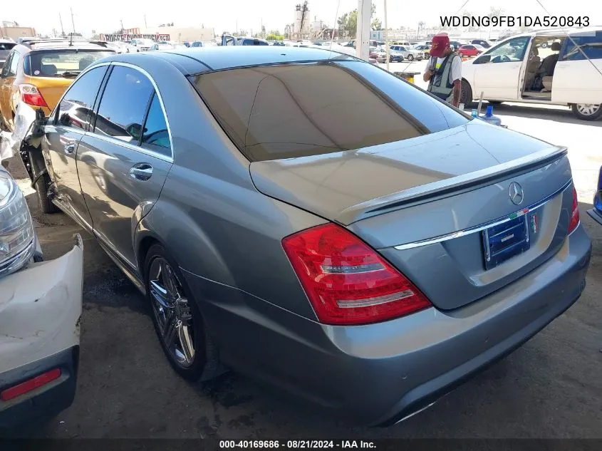 2013 Mercedes-Benz S 400 Hybrid VIN: WDDNG9FB1DA520843 Lot: 40169686