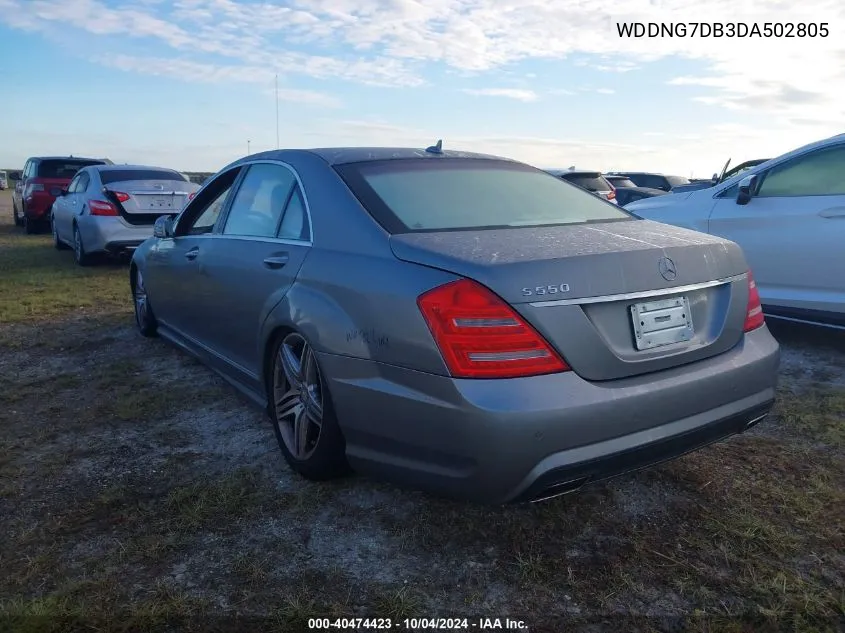 2013 Mercedes-Benz S 550 VIN: WDDNG7DB3DA502805 Lot: 40474423