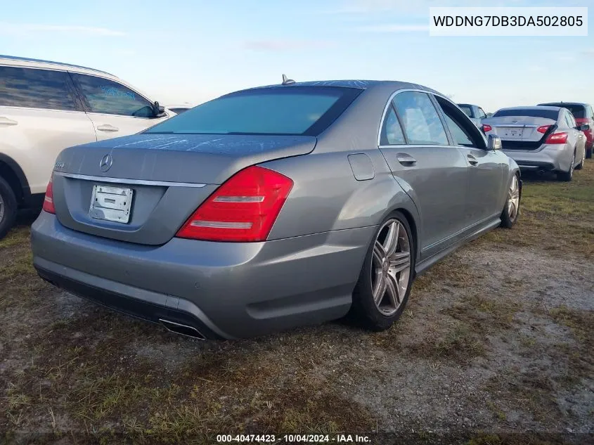 2013 Mercedes-Benz S 550 VIN: WDDNG7DB3DA502805 Lot: 40474423