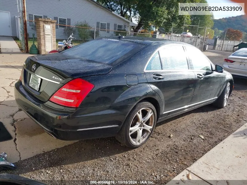 2013 Mercedes-Benz S 550 4Matic VIN: WDDNG9EB2DA533909 Lot: 40566016