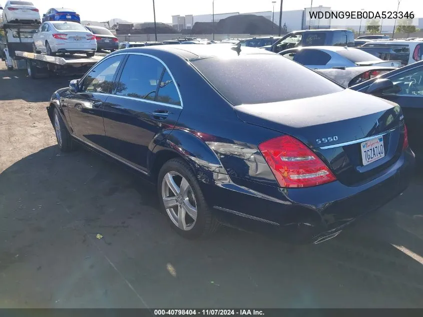 2013 Mercedes-Benz S 550 4Matic VIN: WDDNG9EB0DA523346 Lot: 40798404