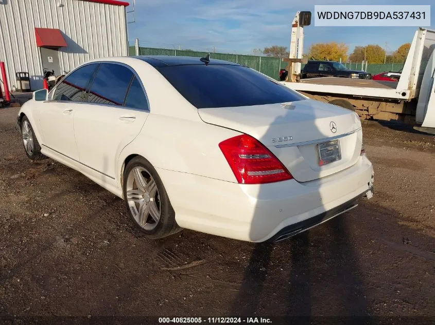 2013 Mercedes-Benz S 550 VIN: WDDNG7DB9DA537431 Lot: 40825005