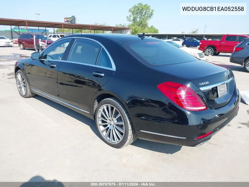 2014 Mercedes-Benz S 550 VIN: WDDUG8CB1EA052558 Lot: 39787575