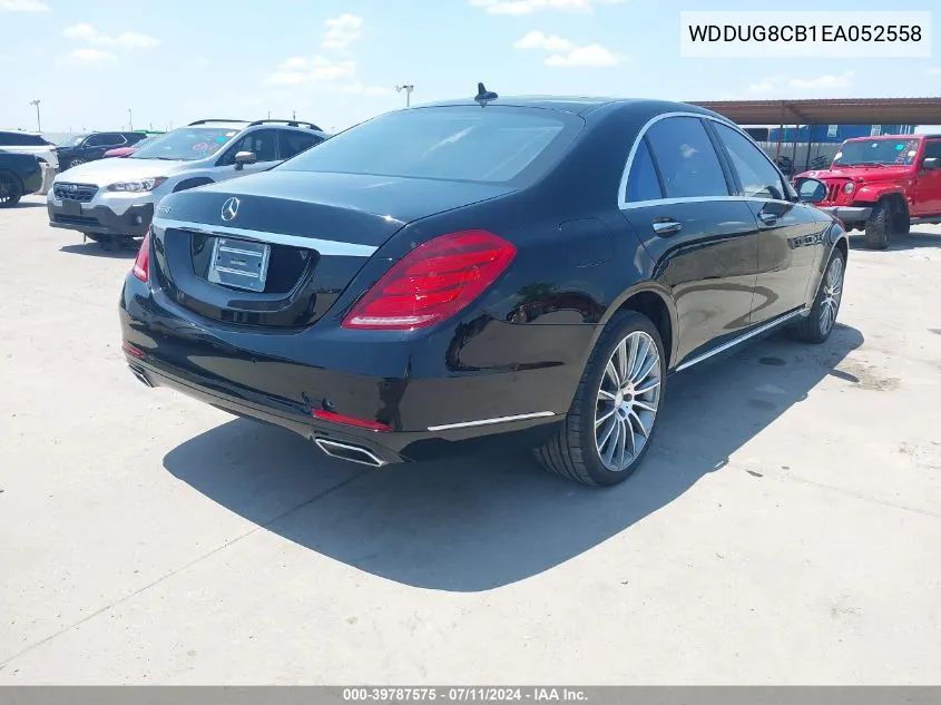 2014 Mercedes-Benz S 550 VIN: WDDUG8CB1EA052558 Lot: 39787575