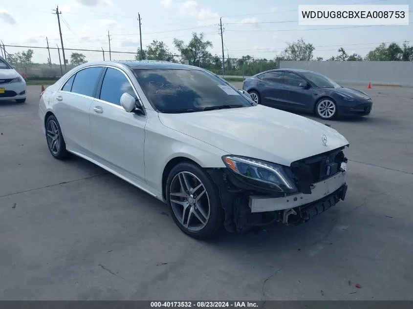 2014 Mercedes-Benz S 550 VIN: WDDUG8CBXEA008753 Lot: 40173532