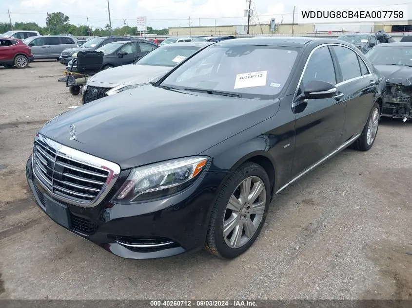 2014 Mercedes-Benz S 550 VIN: WDDUG8CB4EA007758 Lot: 40260712