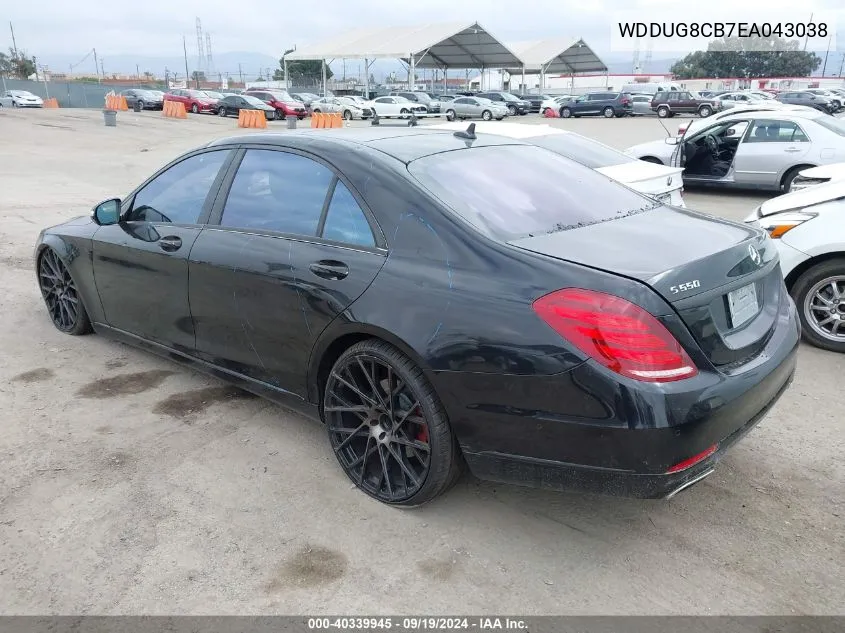 2014 Mercedes-Benz S 550 VIN: WDDUG8CB7EA043038 Lot: 40339945