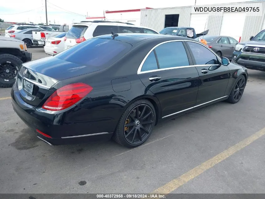 2014 Mercedes-Benz S 550 4Matic VIN: WDDUG8FB8EA049765 Lot: 40372958