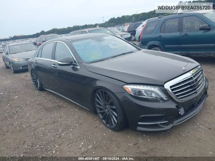 2014 Mercedes-Benz S 550 4Matic VIN: WDDUG8FB9EA036720 Lot: 40381457