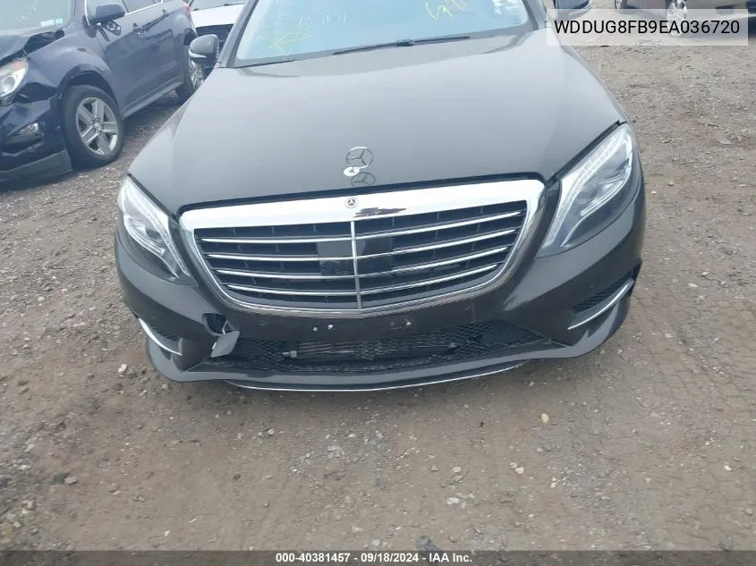 2014 Mercedes-Benz S 550 4Matic VIN: WDDUG8FB9EA036720 Lot: 40381457