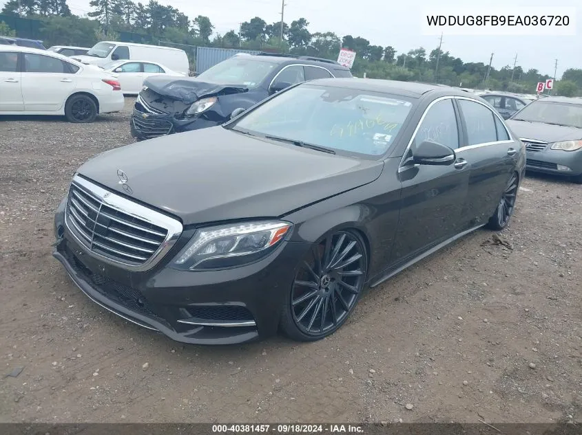 2014 Mercedes-Benz S 550 4Matic VIN: WDDUG8FB9EA036720 Lot: 40381457