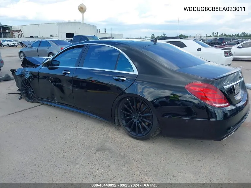 2014 Mercedes-Benz S 550 VIN: WDDUG8CB8EA023011 Lot: 40440092