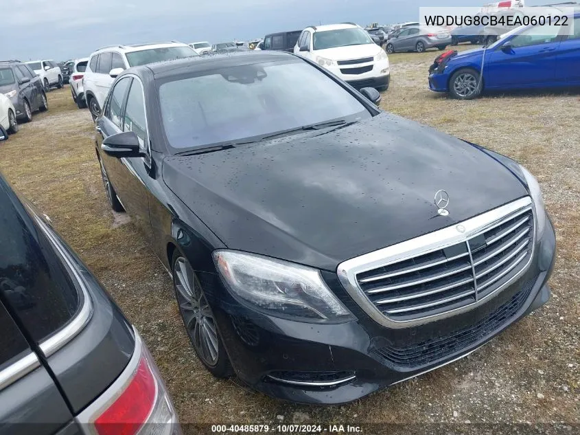 2014 Mercedes-Benz S 550 VIN: WDDUG8CB4EA060122 Lot: 40485879