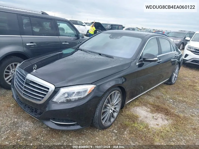 2014 Mercedes-Benz S 550 VIN: WDDUG8CB4EA060122 Lot: 40485879